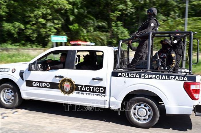 Cảnh sát Mexico tuần tra tại Palenque, bang Chiapas, Mexico. Ảnh tư liệu, minh họa: AFP/TTXVN