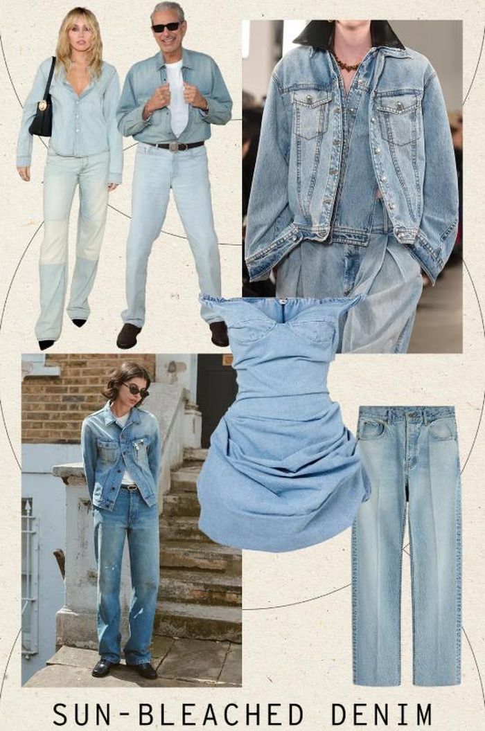 Denim mùa hè 2026 hướng đến sự tự nhiên với hiệu ứng phai màu. Ảnh: Who What Wear UK