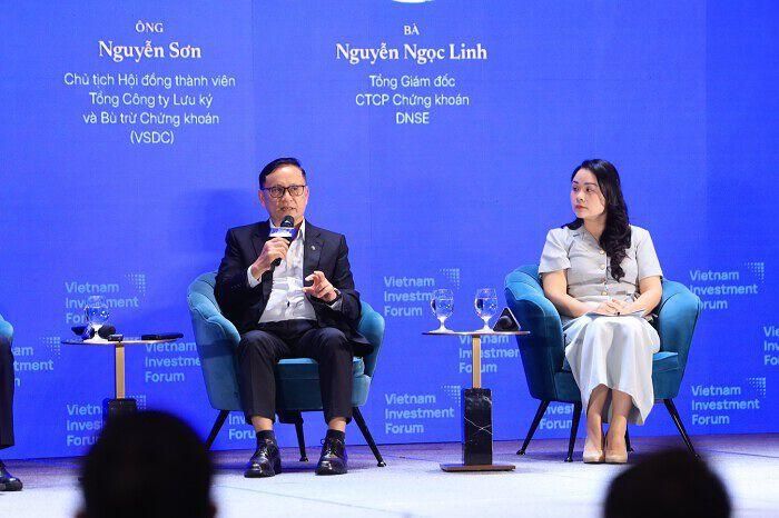 Ông Nguyễn Sơn - Chủ tịch Hội đồng thành viên Tổng Công ty Lưu ký và Bù trừ Chứng khoán (VSDC). (Ảnh: BTC)