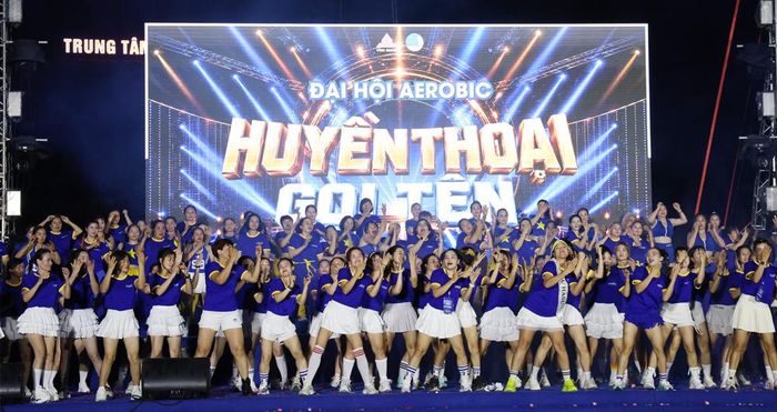  Màn đồng diễn Aerobic tại chương trình. 