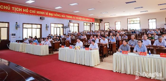 Đại biểu dự hội nghị hội nghị thông tin thời sự và nói chuyện chuyên đề quý 2. Ảnh: Ngọc Nhật
