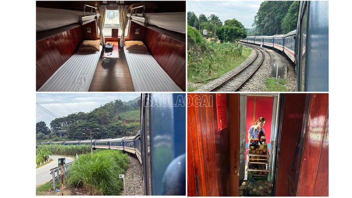 Khác với những toa tàu chợ đông đúc năm nào, đoàn tàu SP8 hôm nay gồm 8 toa xe hiện đại, trang bị điều hòa không khí tiện nghi, đánh dấu bước chuyển mình của ngành đường sắt nhằm đáp ứng nhu cầu thời kỳ mới.