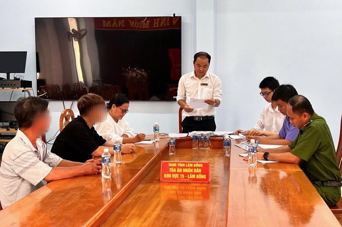 Tòa án nhân dân Khu vực 15 - Lâm Đồng mở phiên họp xem xét áp dụng biện pháp xử lý chuyển hướng đối với bị can P.C.C