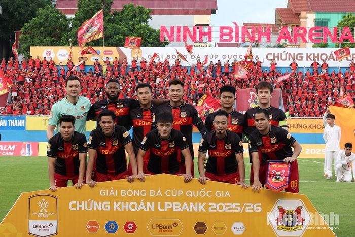 Đội hình ra sân của đội tuyển Ninh Bình FC.