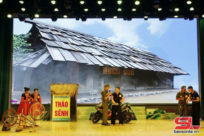 Phần thi tiểu phẩm tuyên truyền tại hội thi.