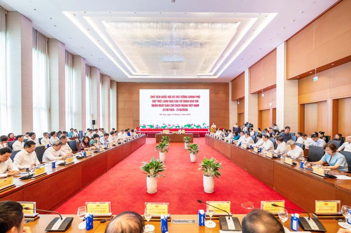 Toàn cảnh cuộc gặp mặt. Ảnh: Phạm Thắng