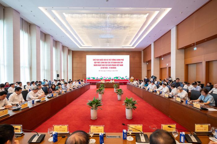 Toàn cảnh cuộc gặp mặt. Ảnh: Phạm Thắng