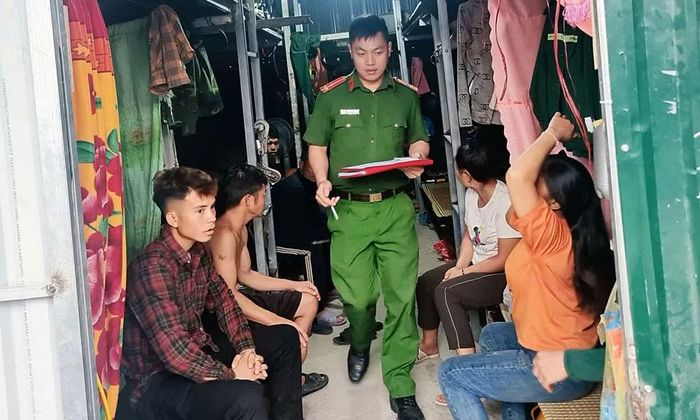 Công an Bắc Ninh kiểm tra các khu trọ.