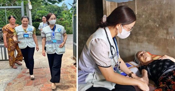 4 đội chăm sóc sức khỏe liên tục gắn với địa bàn của Trạm y tế xã Đất Đỏ đã đến từng hộ gia dình có người trên 75 tuổi để khám sức khỏe, lập hồ sơ và quản lý theo dõi sức khỏe. Ảnh: Sở Y tế Thành phố Hồ Chí Minh