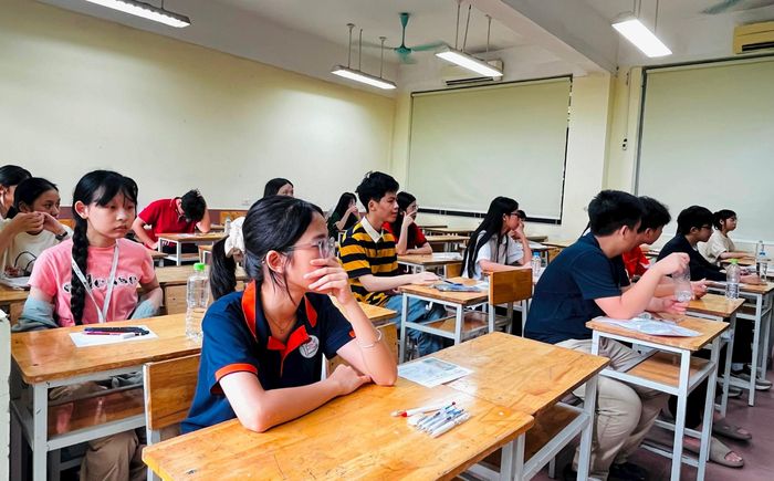 Thí sinh tại phòng thi. Ảnh: ND