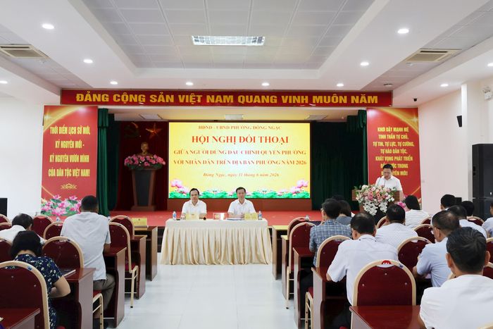 Hội nghị đối thoại với tinh thần dân chủ, công khai, minh bạch, có trọng tâm, trọng điểm, đặt lợi ích của Nhân dân lên trên hết, trước hết. Ảnh: PV