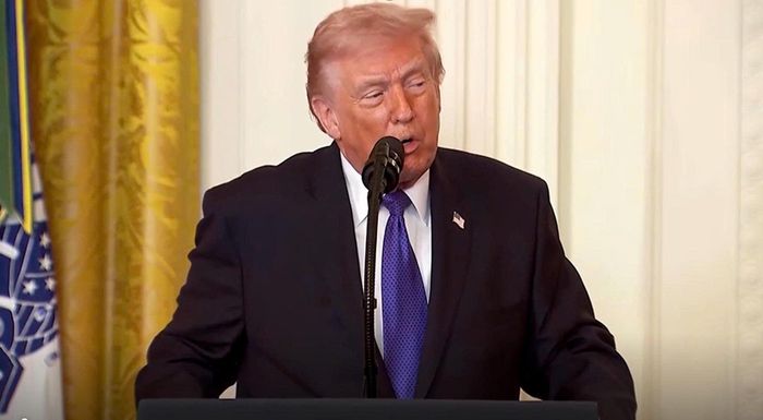 Tổng thống Mỹ Donald Trump cho biết thỏa thuận sơ bộ với Iran có thể sớm được ký. Ảnh: Chụp màn hình từ video của Reuters