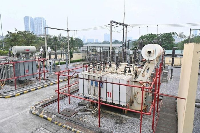 Trạm không người trực 110kV Thanh Xuân. Ảnh: EVNHANOI