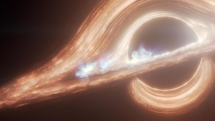 Các đám mây khí bí ẩn âm thầm nuôi lỗ đen quái vật Sagittarius A* - Ảnh đồ họa: NASA/ ESA/CSA