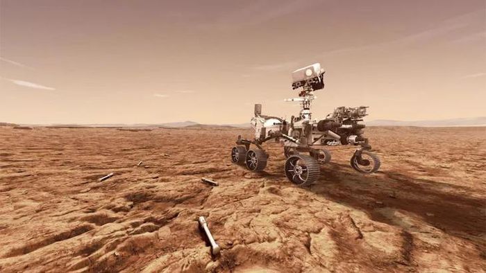 Hình minh họa xe tự hành xe tự hành Perseverance trên Sao Hỏa. Ảnh: NASA, JPL-Caltech