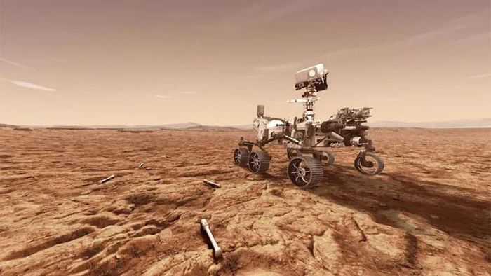 Hình minh họa xe tự hành xe tự hành Perseverance trên Sao Hỏa. Ảnh: NASA, JPL-Caltech
