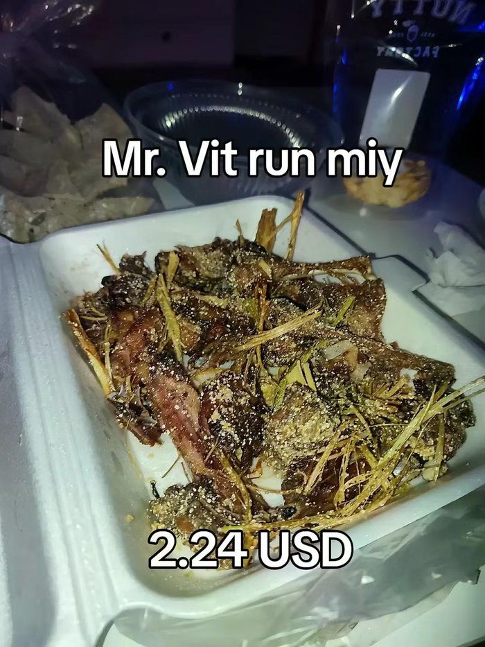 "Vit run miy" chính là món "vịt rang muối".