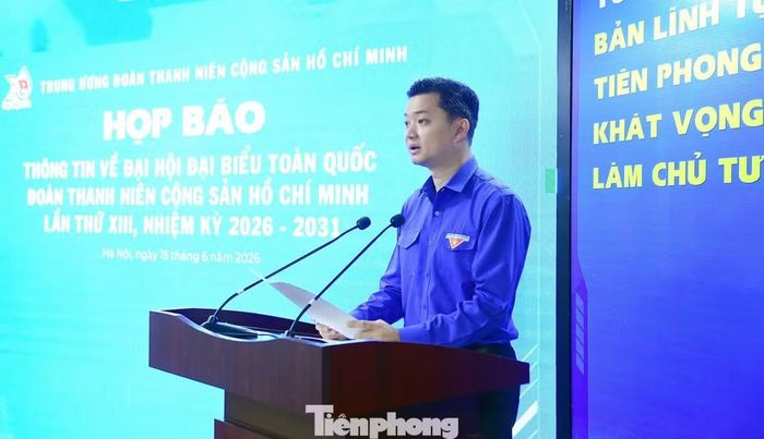 Anh Nguyễn Minh Triết phát biểu tại chương trình. (Ảnh: Xuân Tùng/TPO)
