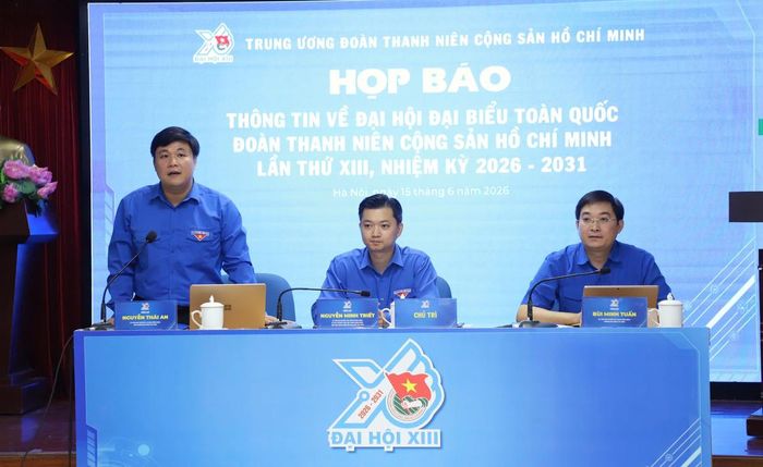 Họp báo Thông tin về Đại hội đại biểu toàn quốc Đoàn TNCS Hồ Chí Minh lần thứ XIII, nhiệm kỳ 2026-2031. Ảnh: PV