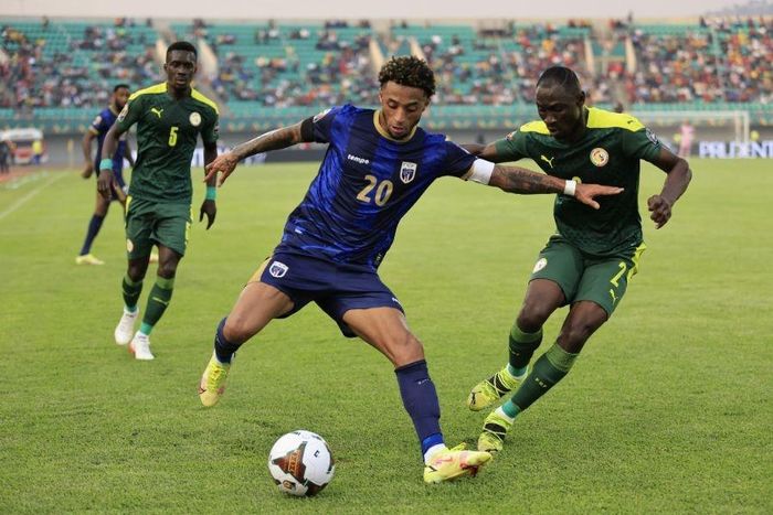  Tuyển Cape Verde (áo xanh đen) tạo lịch sử khi dự World Cup 2026. Ảnh: Reuters. 