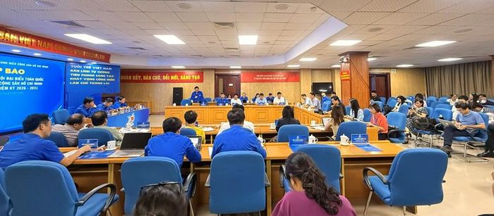 Toàn cảnh Họp báo thông tin về Đại hội đại biểu toàn quốc Đoàn TNCS Hồ Chí Minh lần thứ XIII, nhiệm kỳ 2026 - 2031