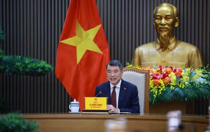 Thủ tướng Chính phủ Lê Minh Hưng điện đàm với Thủ tướng Trung Quốc Lý Cường. Ảnh: Dương Giang – TTXVN