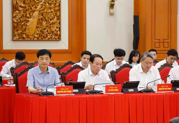 Các đại biểu tham dự cuộc làm việc. Ảnh: Thống Nhất – TTXVN