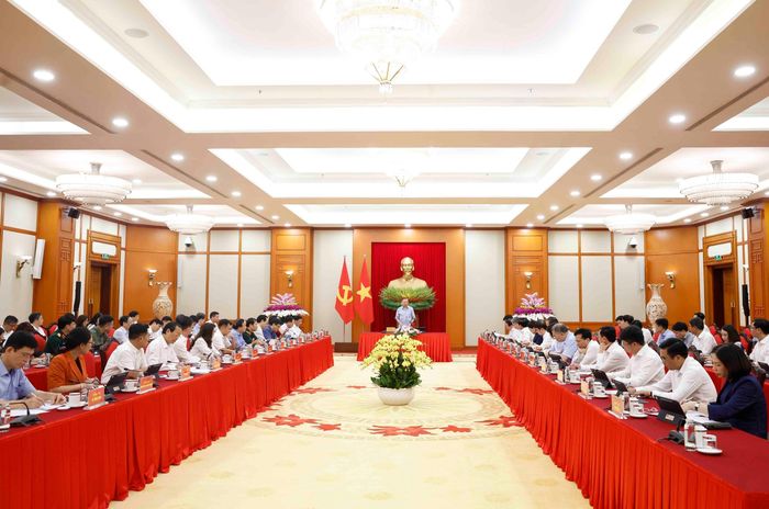 Tổng Bí thư, Chủ tịch nước Tô Lâm chủ trì cuộc làm việc với ngành Giáo dục và Đào tạo. Ảnh: Thống Nhất – TTXVN