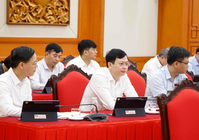 Các đại biểu tham dự cuộc làm việc. Ảnh: Thống Nhất – TTXVN