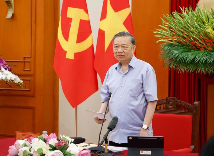 Tổng Bí thư, Chủ tịch nước Tô Lâm phát biểu chỉ đạo. Ảnh: Thống Nhất – TTXVN