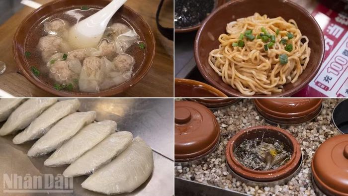 Bốn món truyền thống của Sa Huyện là hoành thánh, mì trộn, bánh chẻo hấp và canh hầm, được gọi với mỹ danh “Tứ đại kim cang”.