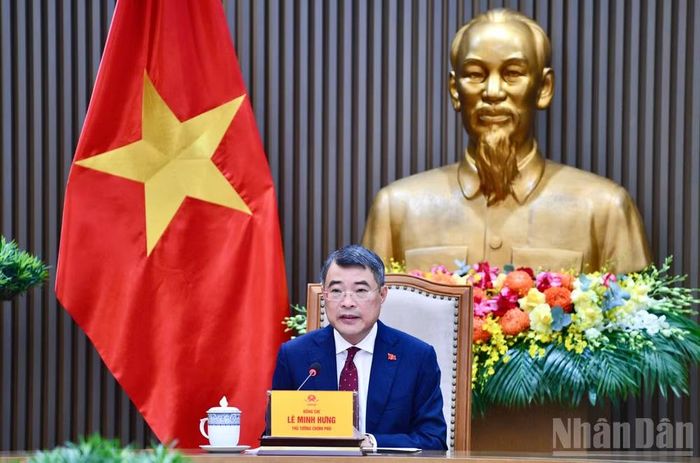 Thủ tướng Lê Minh Hưng mong muốn hai bên mở rộng hơn nữa hợp tác khoa học công nghệ, giáo dục, đào tạo nhân lực chất lượng cao, y tế, nhất là y dược học cổ truyền; đẩy mạnh hợp tác văn hóa, du lịch. (Ảnh: Thanh Giang) 
