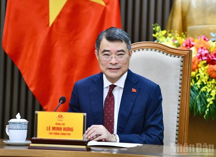  Thủ tướng Chính phủ Lê Minh Hưng nhấn mạnh Đảng, Nhà nước Việt Nam luôn coi phát triển quan hệ với Trung Quốc là chủ trương nhất quán, yêu cầu khách quan, lựa chọn chiến lược, tự nhiên, ưu tiên hàng đầu trong đường lối đối ngoại. (Ảnh: Thanh Giang) 