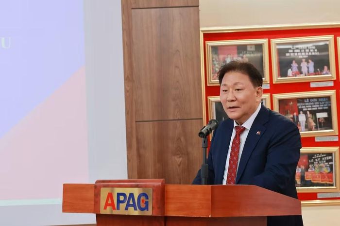 Ông Kim Jung In, Giám đốc chương trình GYBM phát biểu.