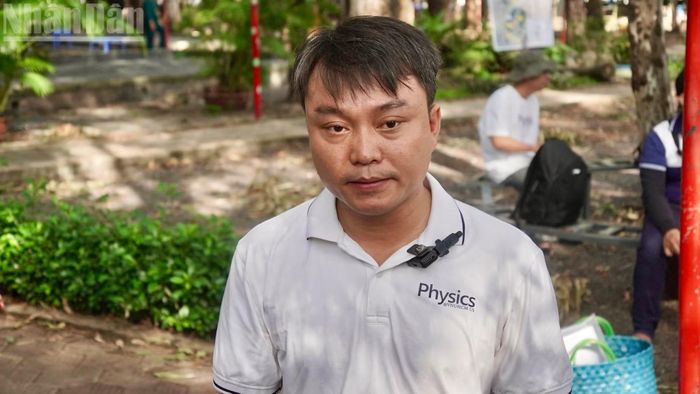 Ông Lê Văn Anh Cường, Đại học Quốc gia Thành phố Hồ Chí Minh chia sẻ về phương pháp dò tìm.