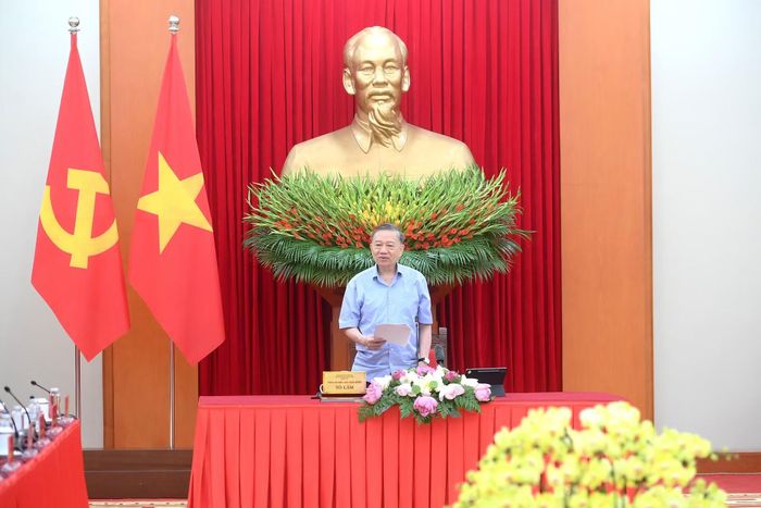 Tổng Bí thư, Chủ tịch nước Tô Lâm chủ trì cuộc làm việc.