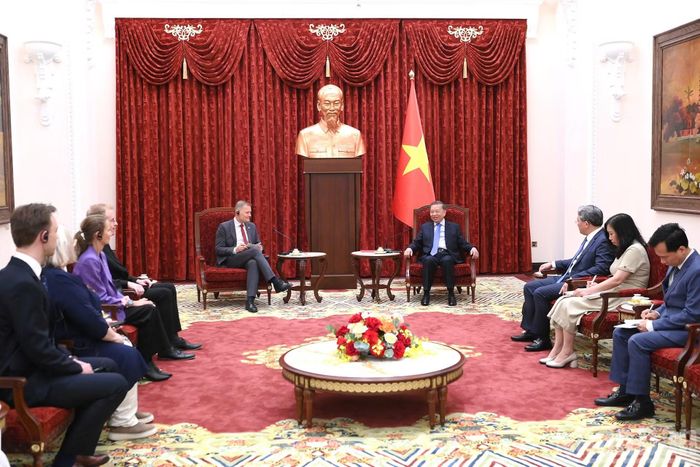 Quang cảnh cuộc tiếp.