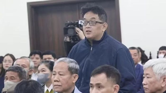 Bị cáo Huỳnh Nguyễn Lộc tại phiên sơ thẩm.