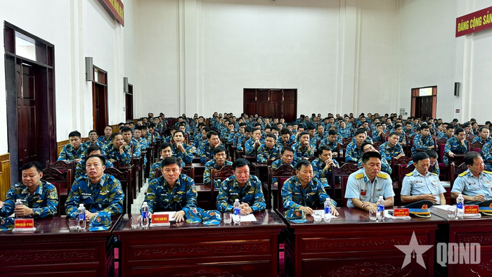 Các đại biểu dự lễ xuất quân dã ngoại làm công tác dân vận năm 2026.
