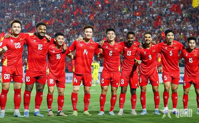 Đội tuyển Việt Nam trong trận thắng Malaysia 3-1 tại vòng loại thứ 3 Asian Cup 2027. Ảnh: VIỆT AN