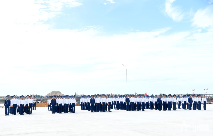  Cán bộ, học viên Trung tâm Huấn luyện thực hành số 1 trong lễ khai giảng