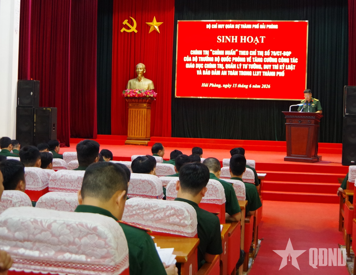 Quang cảnh buổi sinh hoạt. 