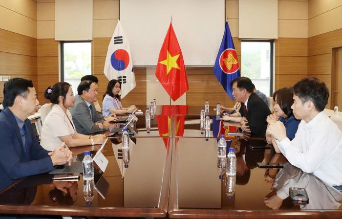 Chủ tịch UBND tỉnh Phạm Anh Tuấn thăm, làm việc với Đại sứ quán Việt Nam tại Hàn Quốc.
