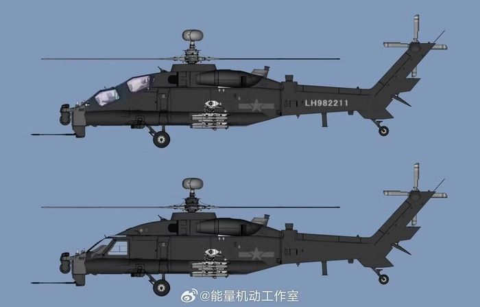 So với Z-10, mẫu tấn công trung bình hiện đang phục vụ, Z-21 thuộc phân khúc heavy attack (tấn công hạng nặng) với trọng lượng cất cánh ước tính 10-12 tấn, tương đương AH-64 Apache Mỹ hay Mi-28 Nga.