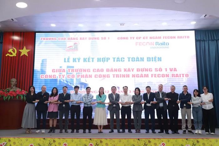 Trường Cao đẳng Xây dựng số 1 ký kết hợp tác với Công ty Cổ phần công trình ngầm Fecon Raito.