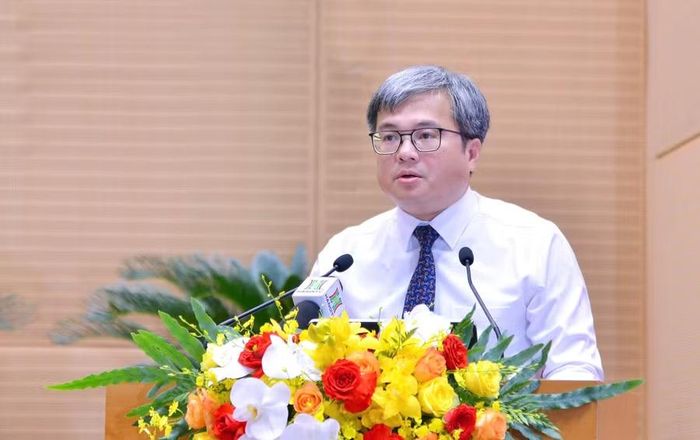 Phó Chủ tịch UBND TP Hà Nội Trương Việt Dũng phát biểu.