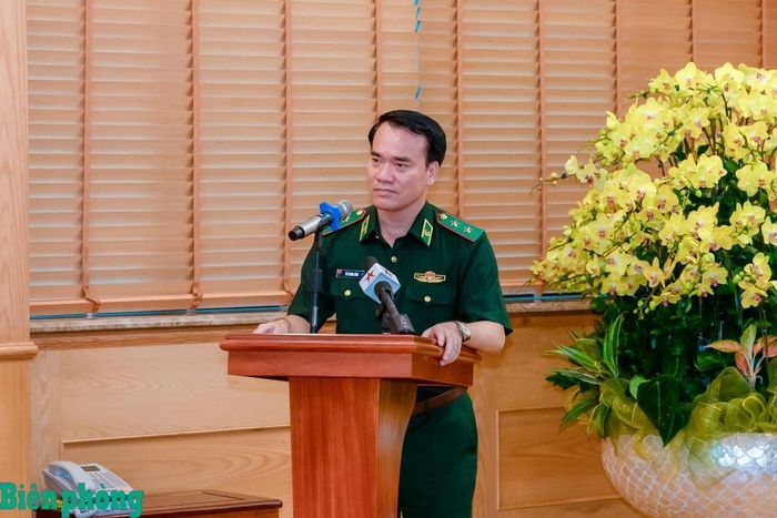 Trung tướng Vũ Trung Kiên phát biểu tại buổi làm việc. Ảnh: Duy Liêm