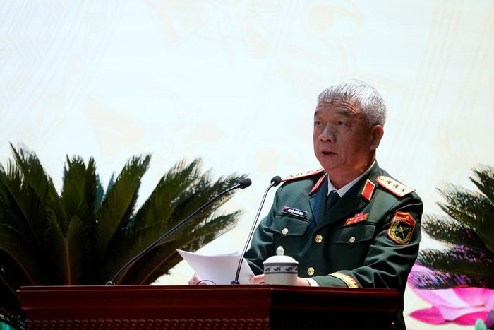 Thượng tướng Nguyễn Quang Ngọc phát biểu tại lễ kỷ niệm.