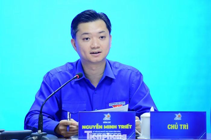 Anh Nguyễn Minh Triết trao đổi tại chương trình. Ảnh: Xuân Tùng