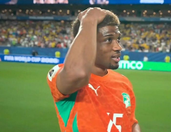 Chính Amad Diallo dường như cũng không dám tin vừa ghi bàn giúp Bờ Biển Ngà thắng trận ra quân tại World Cup 2026. Ảnh: The Touchline